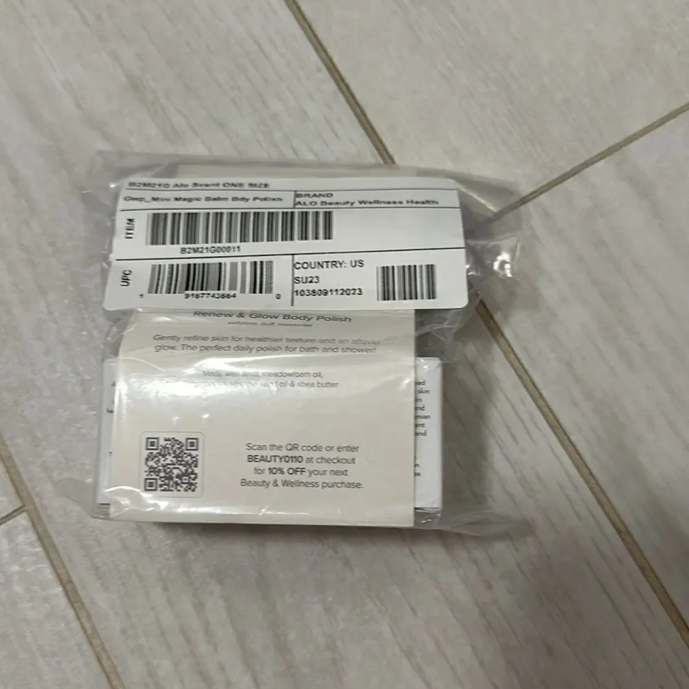 Alo NWT body polish and balm
